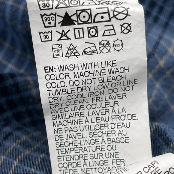 Billabong Flannel Shirt Plaid Button Blue Gorp Outdoor Grunge Skater Street XL - Picture 12 of 14